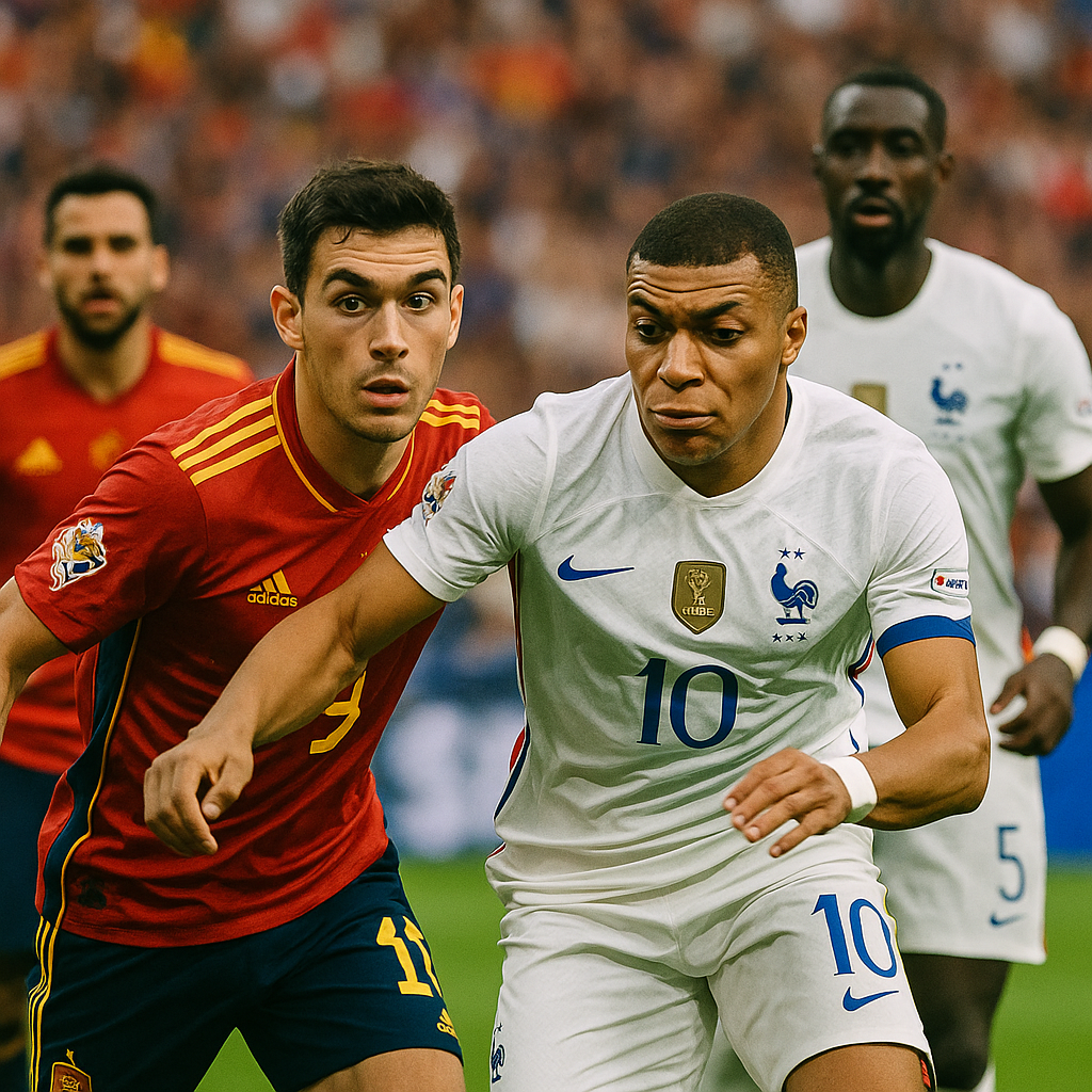 UEFA Nations League, Spain vs France, semi-final prediction, European football, Nations League 2025, Stuttgart, MHPArena, Lamine Yamal, Kylian Mbappé, international football